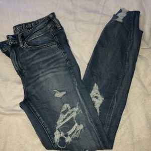 American eagle super stretch light wash jeans